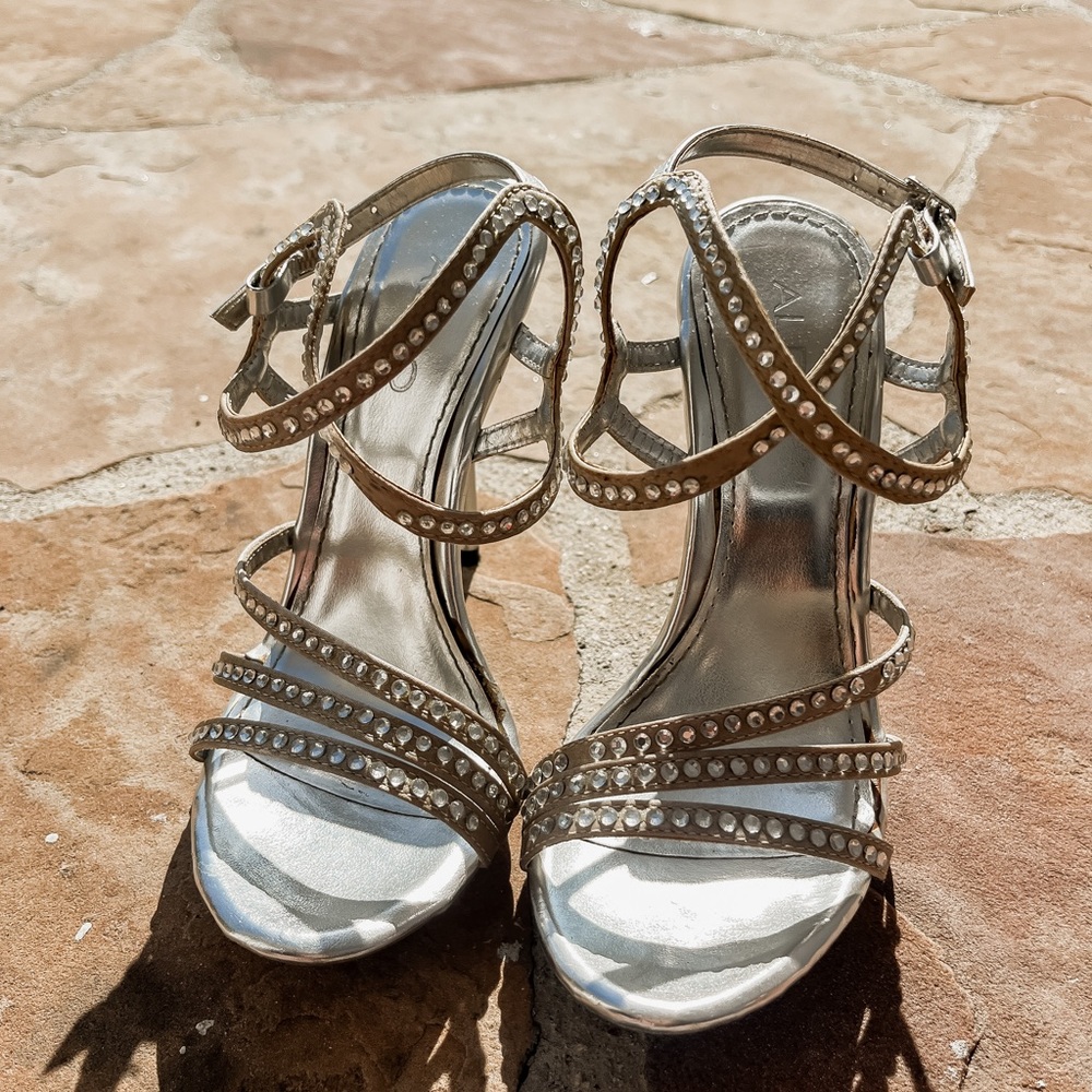sparkly high heels